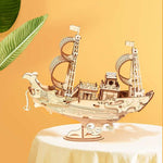 Wooden Puzzle Games Boat & Ship Model