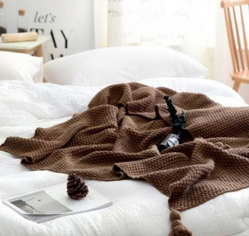 Nordic wool shawl blanket