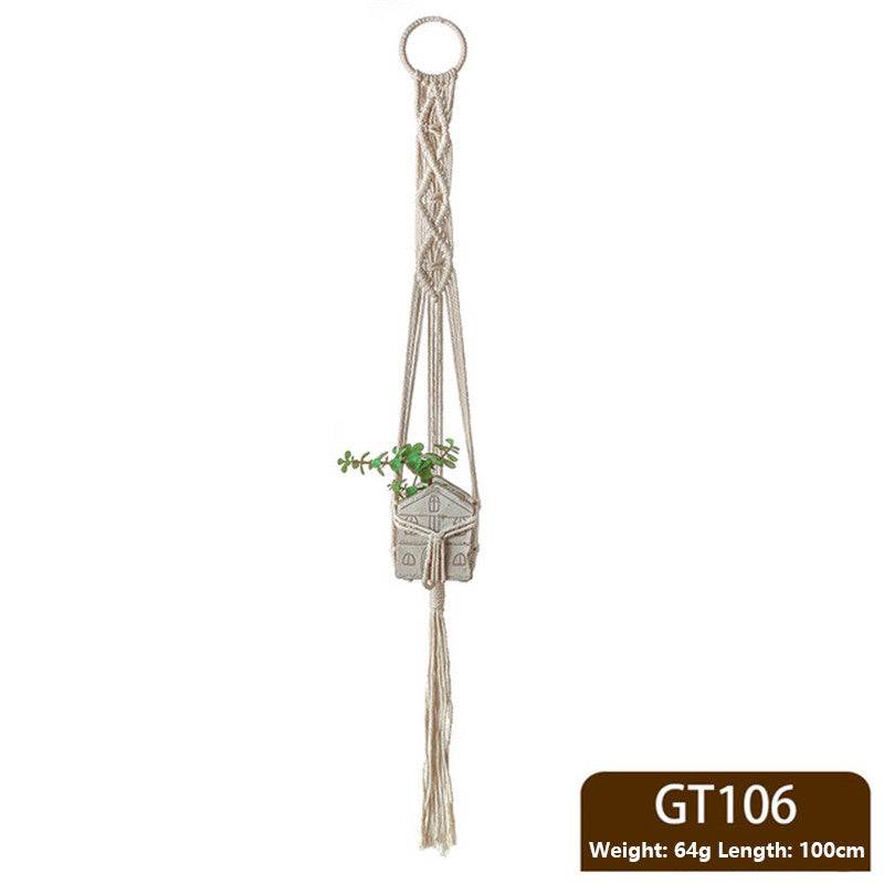 Hanging Baskets Flowerpot Macrame