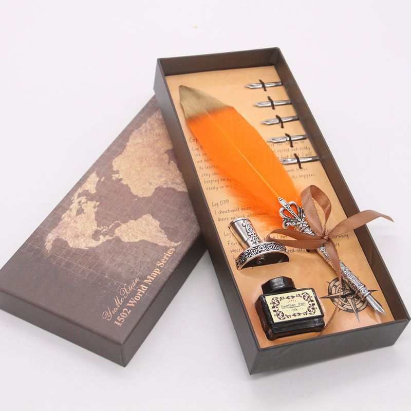 European Style Retro Fountain Pen Set Teacher'