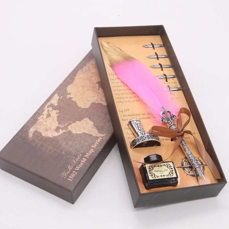 European Style Retro Fountain Pen Set Teacher'