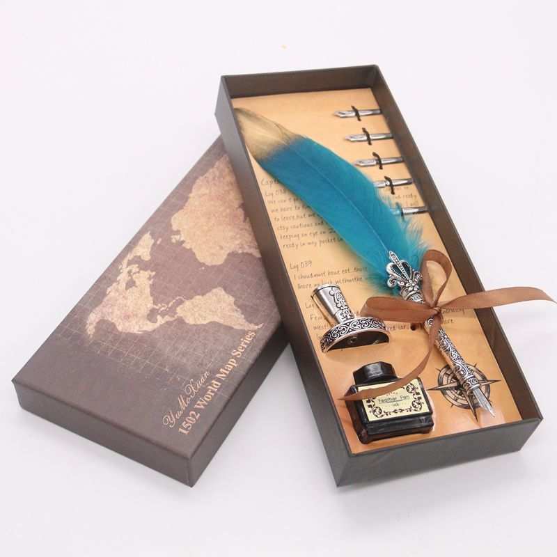 European Style Retro Fountain Pen Set Teacher'