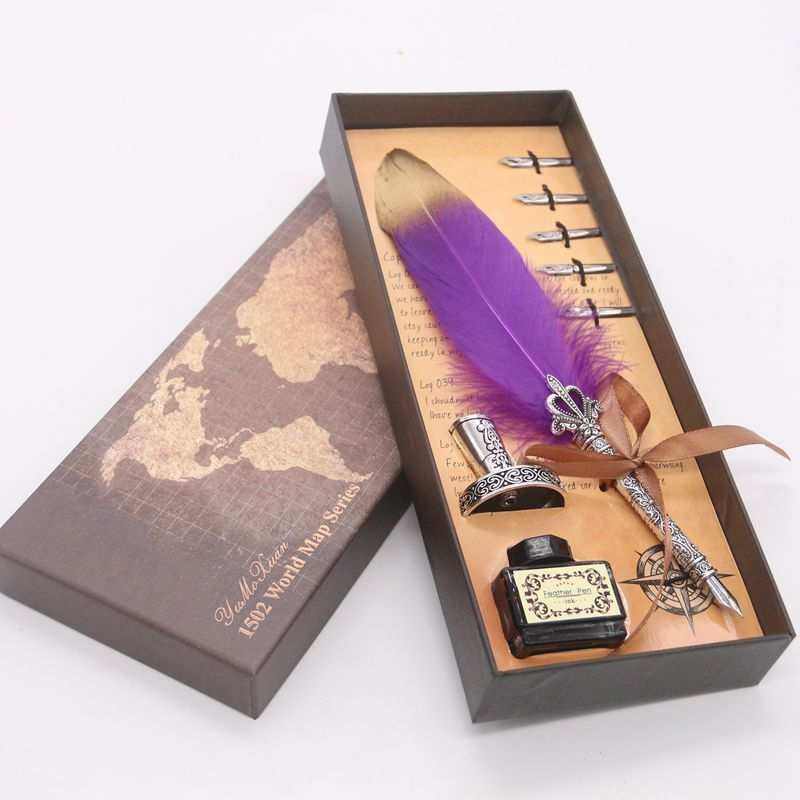 European Style Retro Fountain Pen Set Teacher'