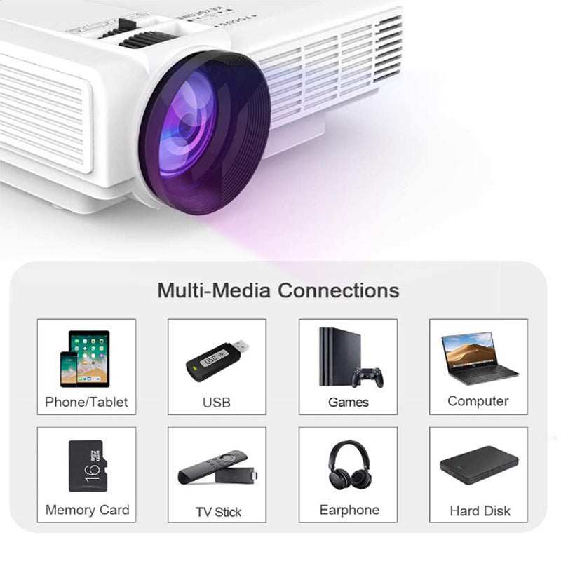 Mini Home Theater 1080p Hd Portable Projector