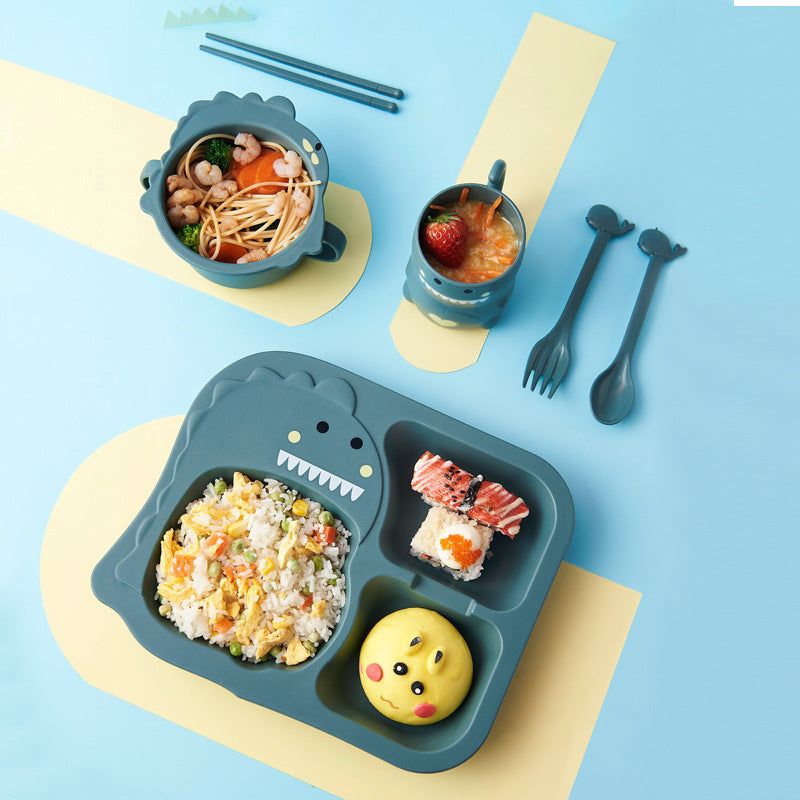 Cartoon Dinosaur Childrens Dinnerware Set