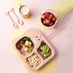 Cartoon Dinosaur Childrens Dinnerware Set