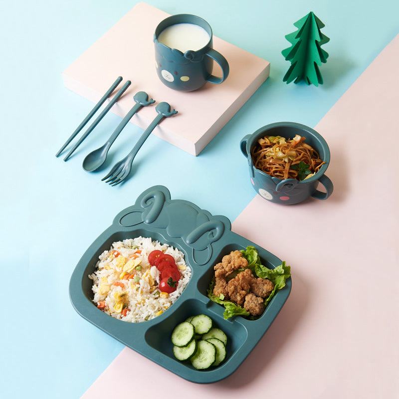 Cartoon Dinosaur Childrens Dinnerware Set
