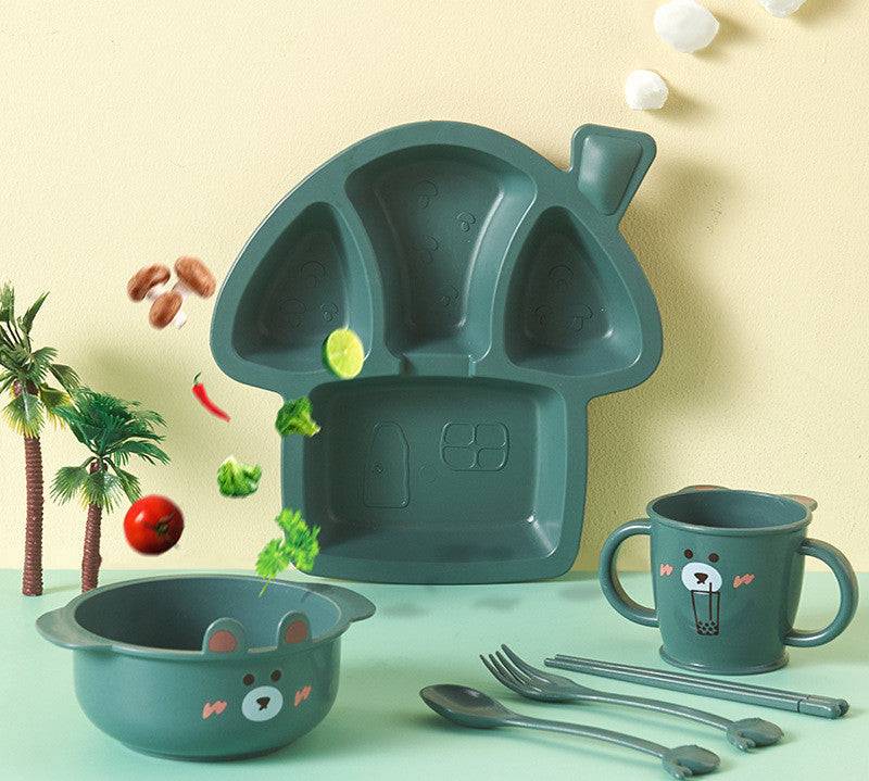 Cartoon Dinosaur Childrens Dinnerware Set