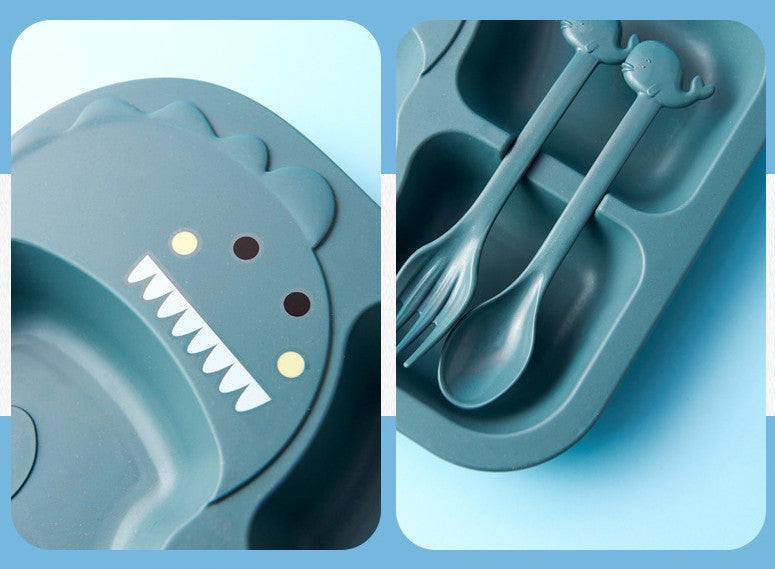 Cartoon Dinosaur Childrens Dinnerware Set