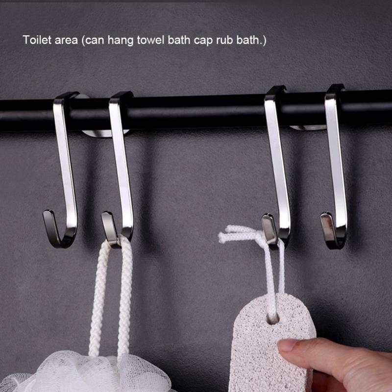 Storage-Hook Organizer-Accessories Stainless-Steel Kitchen