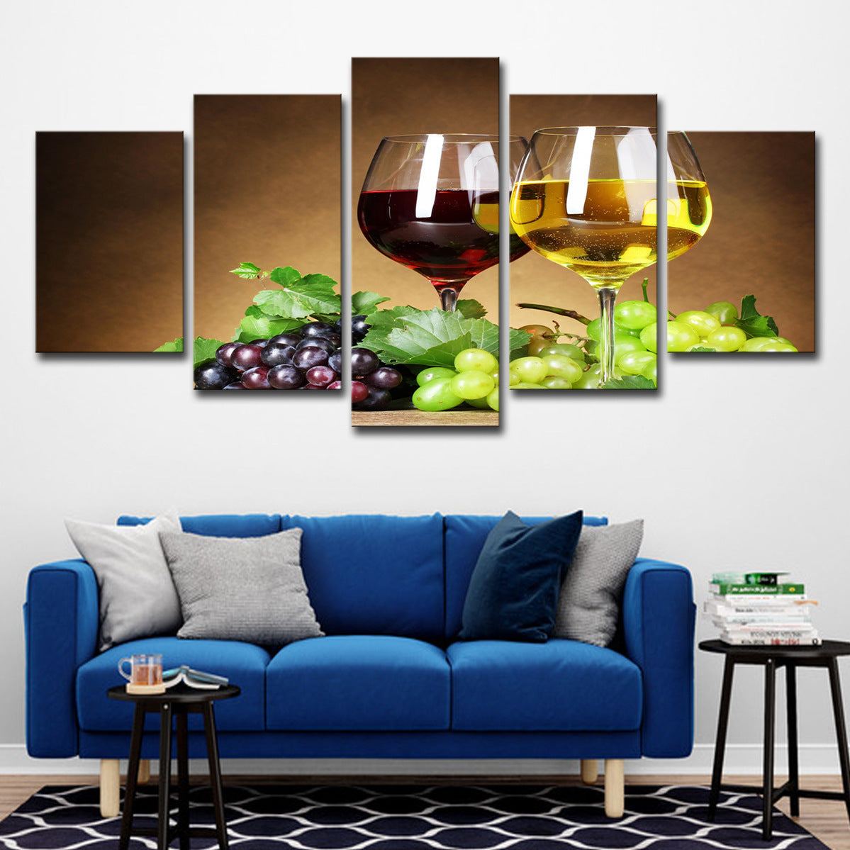 Wine Paintings 5 Pieces