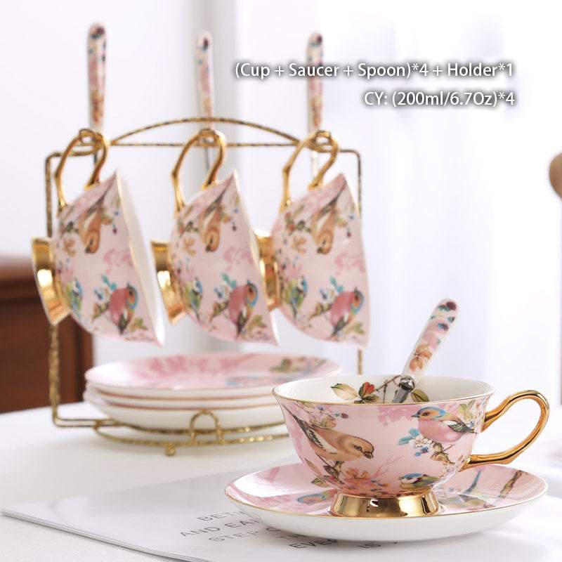 Bone China Coffee Cup Set