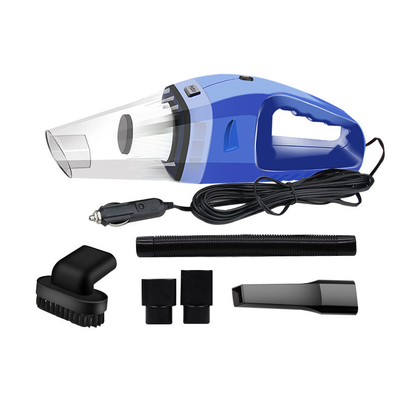 Auto vacuum cleaner 12V 120W with attachments and long cord.