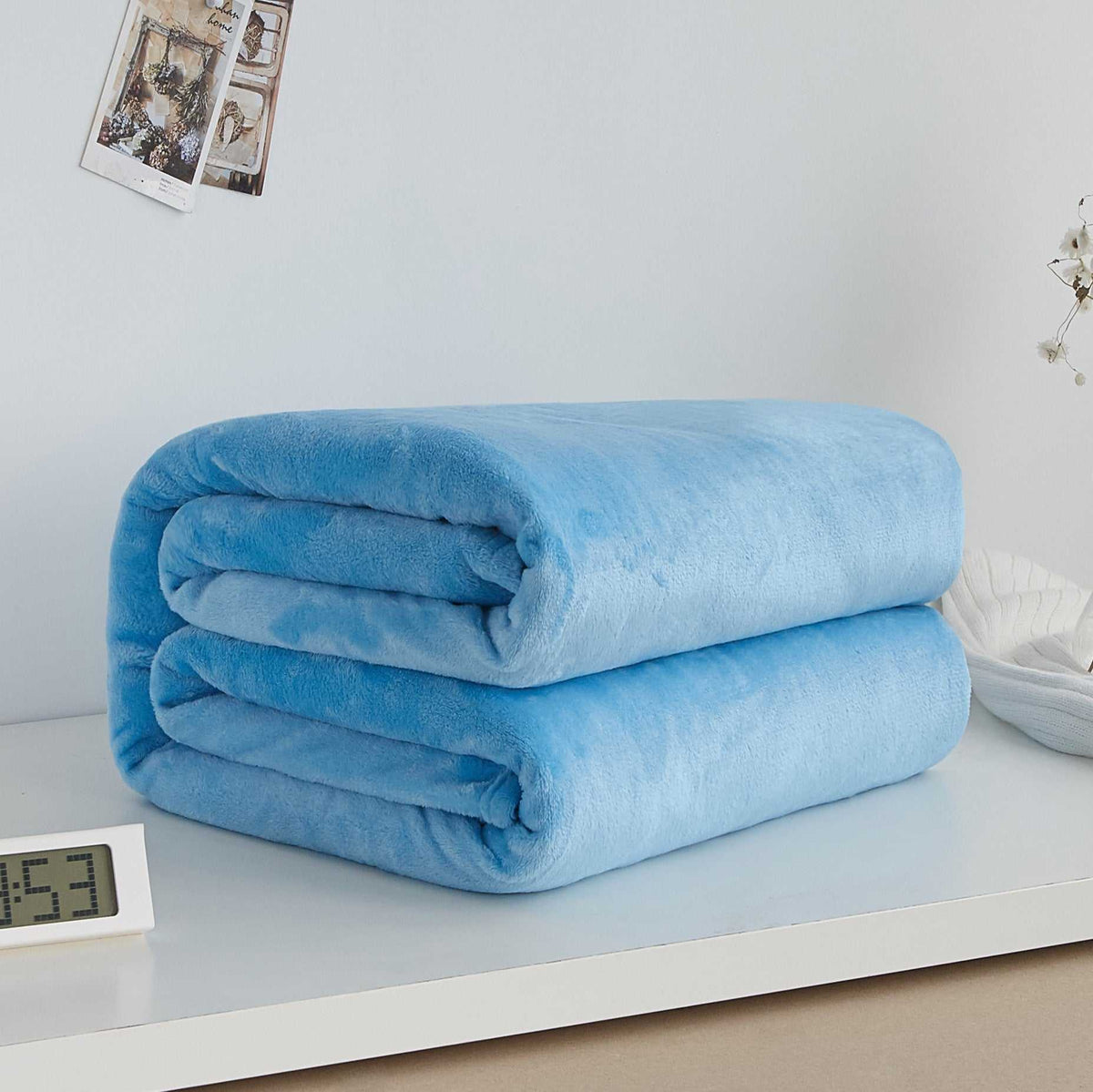 Flannel blanket coral