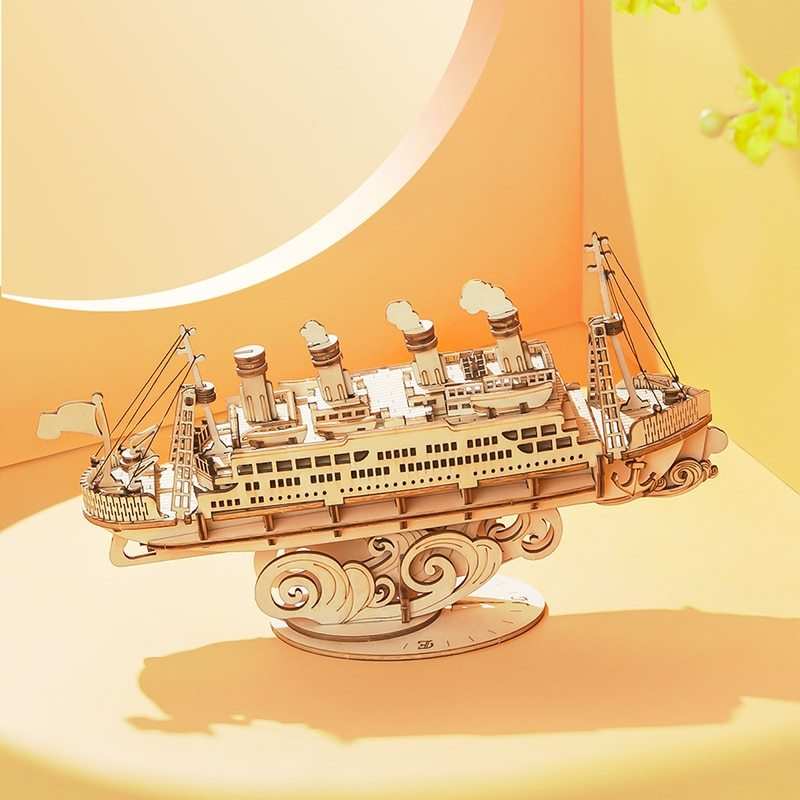 Wooden Puzzle Games Boat & Ship Model