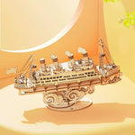 Wooden Puzzle Games Boat & Ship Model