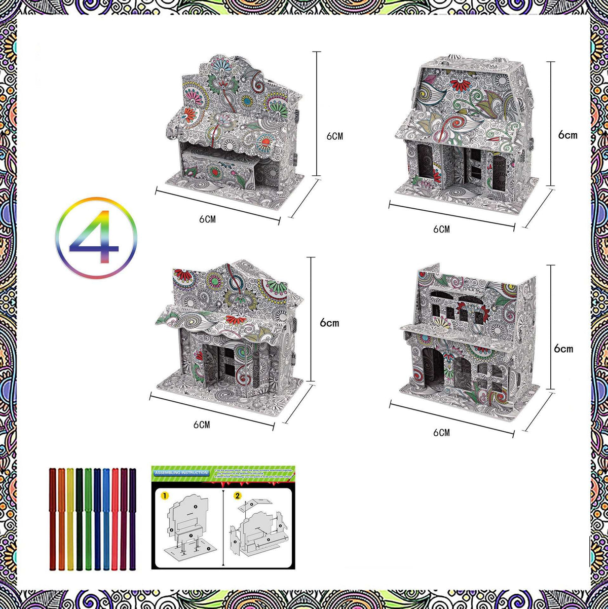 3D puzzle dinosaurs