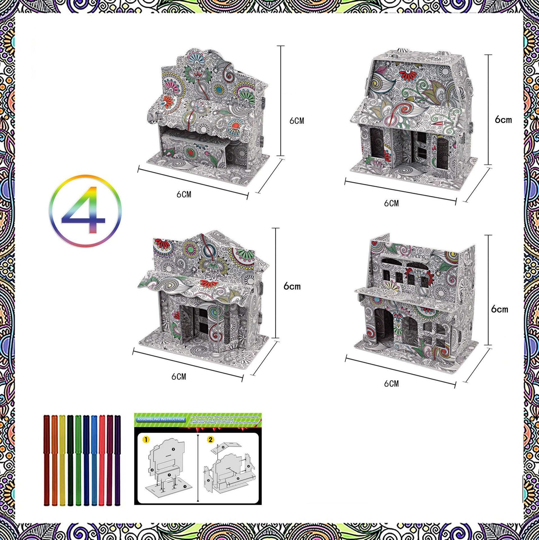 3D puzzle dinosaurs