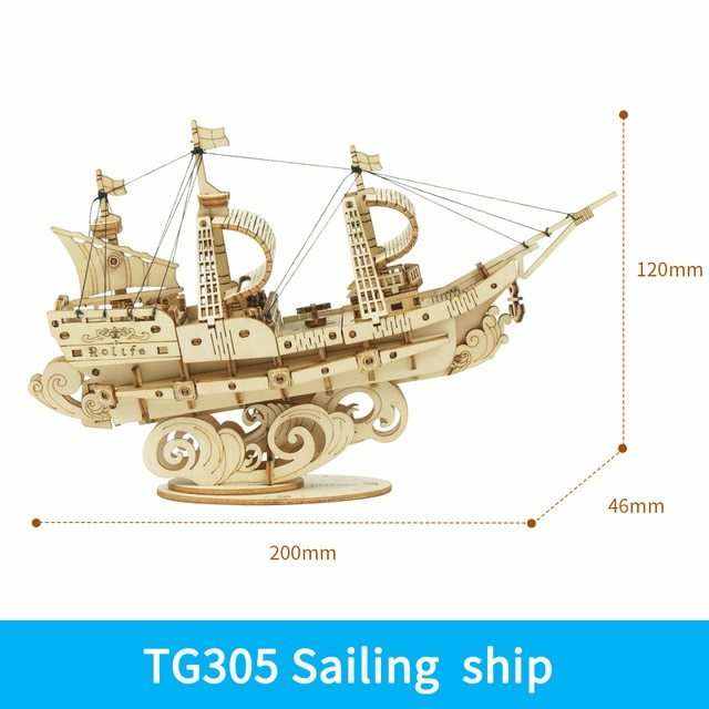 Wooden Puzzle Games Boat & Ship Model
