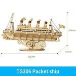 Wooden Puzzle Games Boat & Ship Model