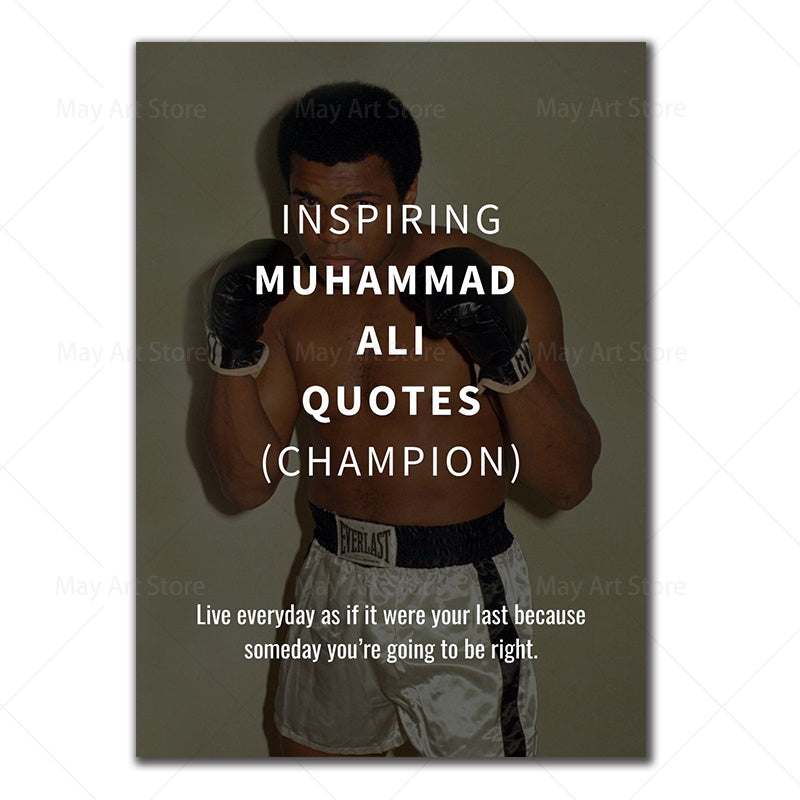 Quotes Canvas Painting Inspirational Sports Poster