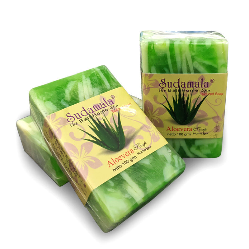 Aloe Handmade Cleansing Soap with natural ingredients, 100g.