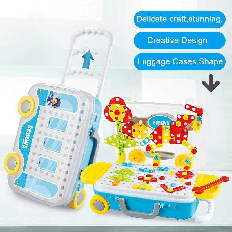 132/308Pcs Kids Electric Drill Toys DIY