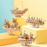 Wooden Puzzle Games Boat & Ship Model