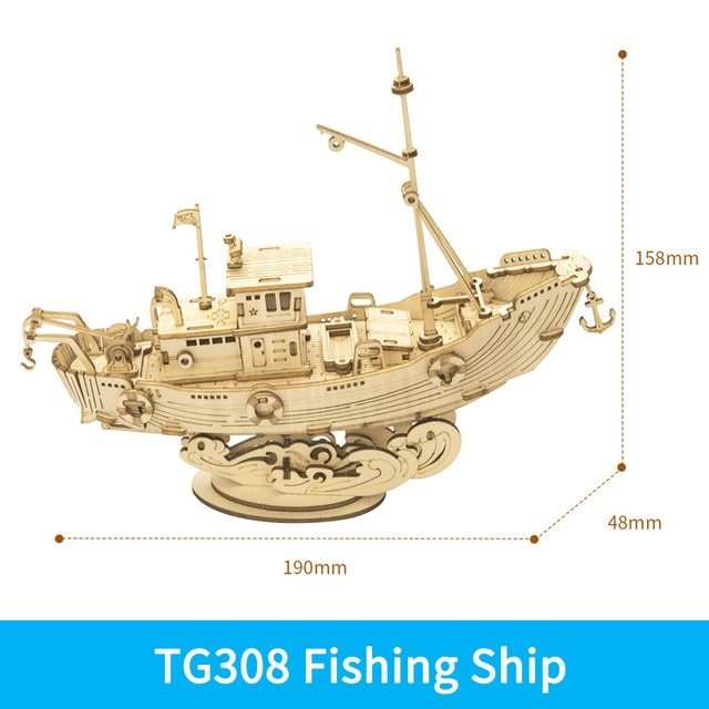 Wooden Puzzle Games Boat & Ship Model