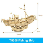 Wooden Puzzle Games Boat & Ship Model