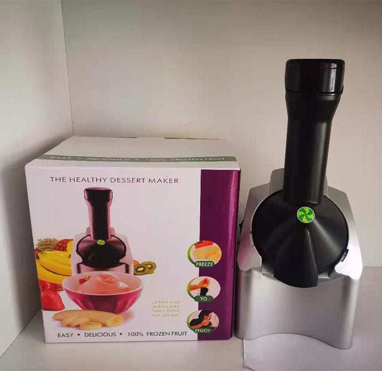 High quality automatic fruit ice cream maker machine with packaging, suitable for making sorbet and frozen yogurt.