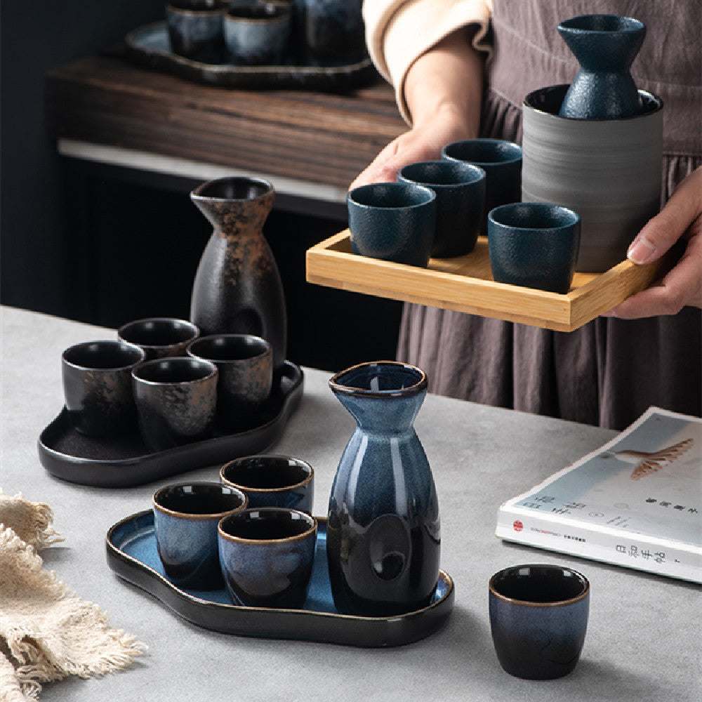 Japanese Sake Cup Set Wine Warmer