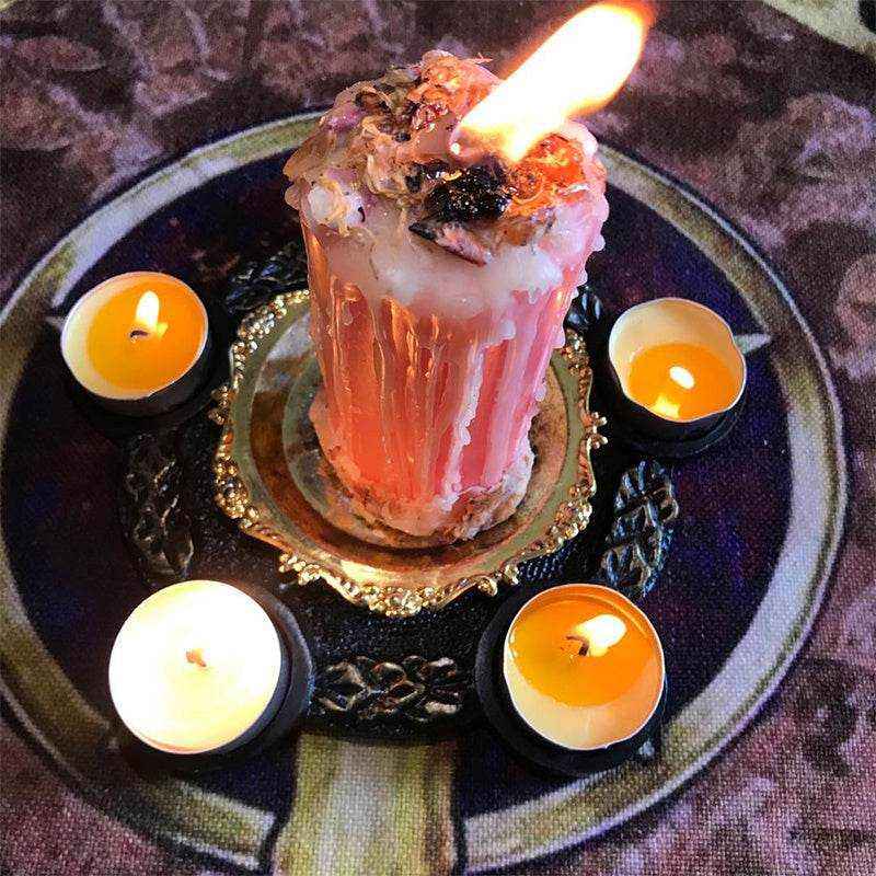 Pentagram Candle Holder Altar Ceremony