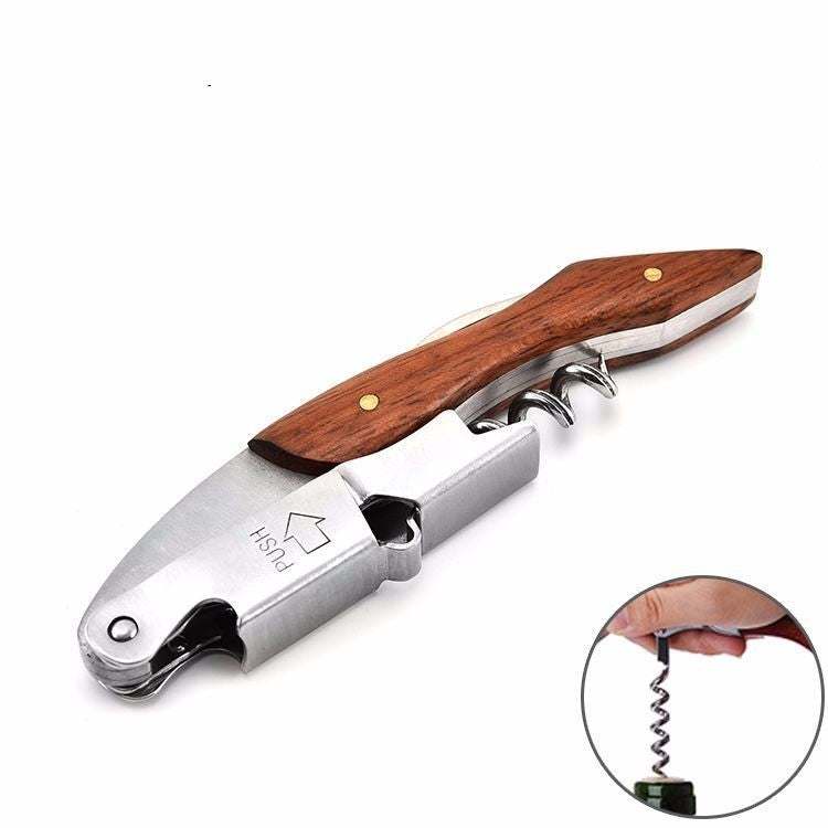 Versatile Wine Opener Wood