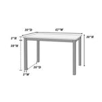 Grey Finish 5pc Dining Room Set