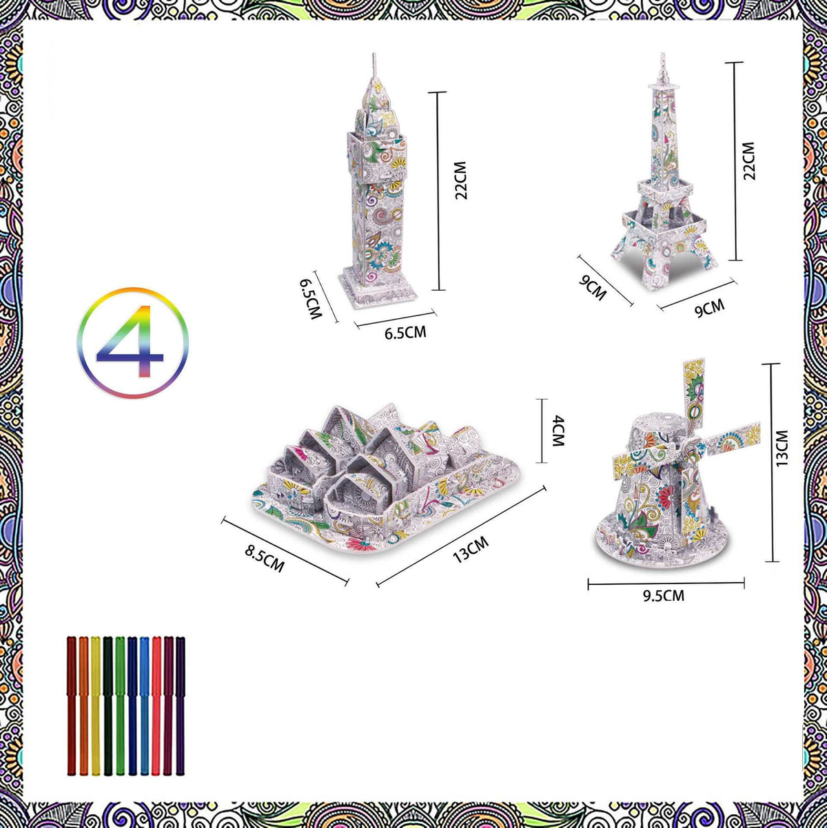 3D puzzle dinosaurs