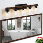 5 Farmhouse Rustic Bathroom Lamps