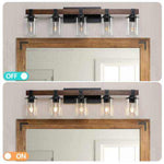5 Farmhouse Rustic Bathroom Lamps