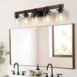 5 Farmhouse Rustic Bathroom Lamps
