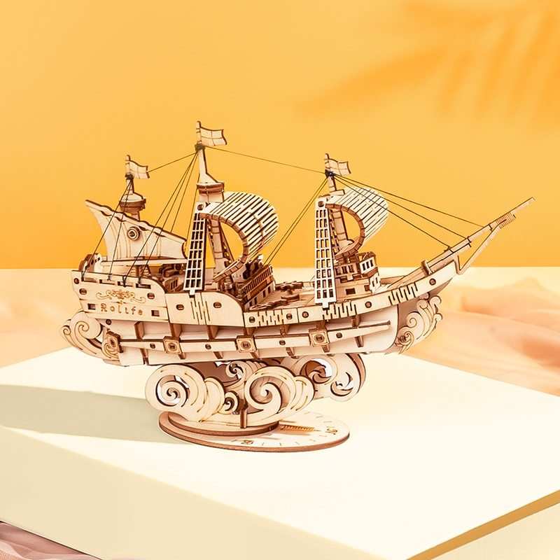 Wooden Puzzle Games Boat & Ship Model