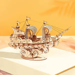 Wooden Puzzle Games Boat & Ship Model