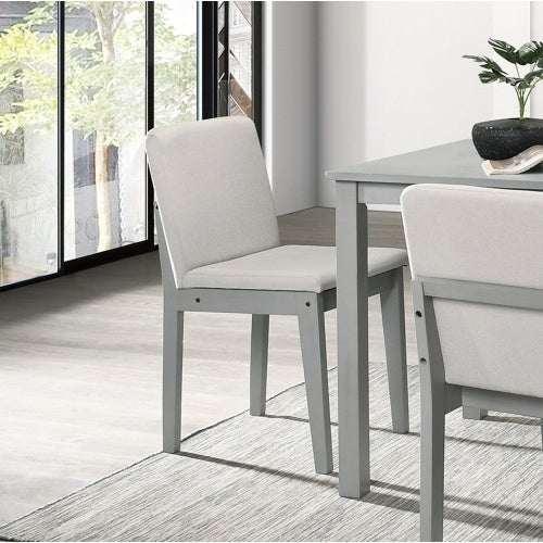 Grey Finish 5pc Dining Room Set