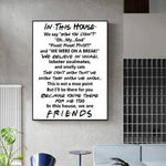 Funny quotes painting on frameless oil canvas, featuring humorous text design for home decor.
